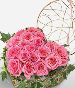 Dozen Pink Roses