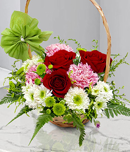 Paradise Island <Br><span>Mixed Flowers In Basket</span>