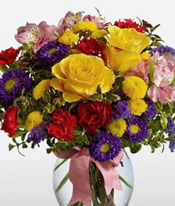 Felicity <Br><span>Mixed Flowers Arrangement</span>