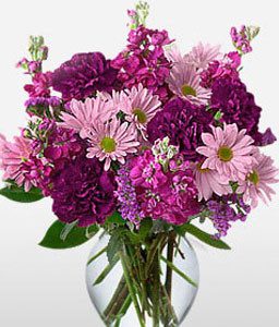 Majestic<Br><span>Purple and Pink Flowers Arrangement</span>