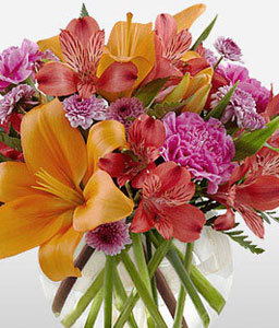 Spread Happiness <Br><span>Colorful Mixed Flower Arrangement</span>