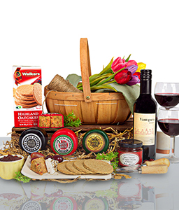 Cheese and Wine Basket