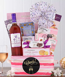 Cheers Wine Gift Basket