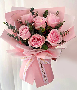 Pink Roses Bouquet