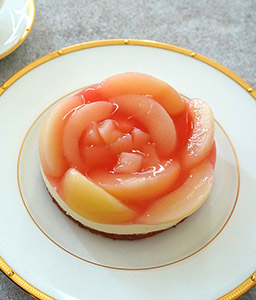 White Peach Rare Cheese Cake