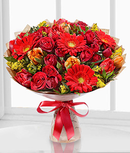 Collins Street<Br><span>Red Flower Bouquet</span>