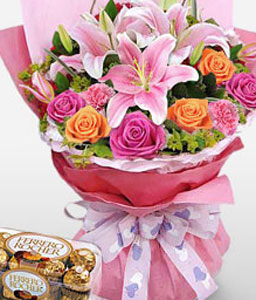 Mixed Bouquet - Free Ferrero