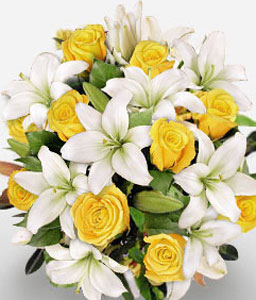 Billionaire Bouquet<Br><span>White & Yellow Flowers - Sale $30 Off</span>