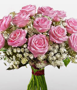 Charming <Br><span>Luxury Pink Roses - Sale 15% Off</span>