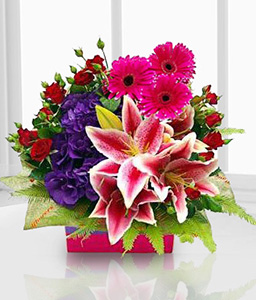 Mixed Flowers In Box