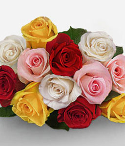 Pinku No Hana <Br><span>12 Mixed Roses</span>