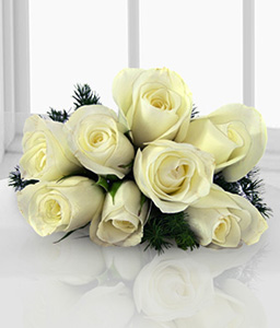 Poesia En Rosa - 8 White Roses