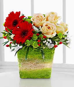 Mixed Flowers Basket