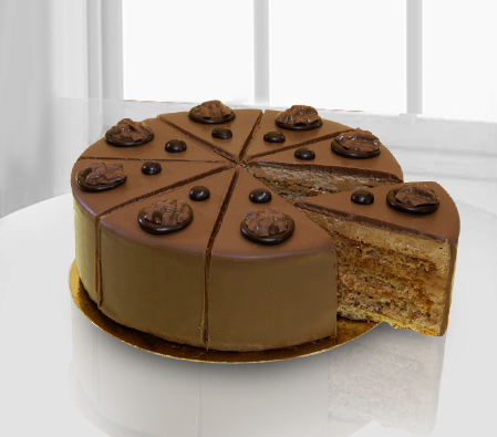 Hazelnut Birthday Cake 500gms-Cakes,Sweets