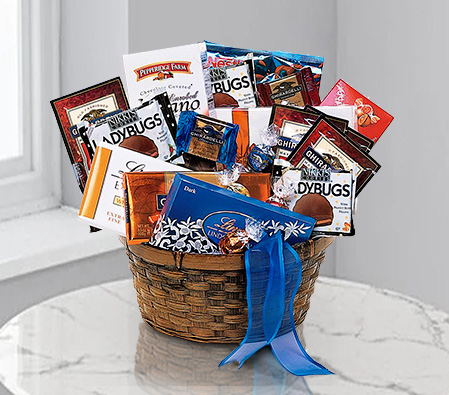 Chocolate Delight-Chocolate,Gourmet,Basket,Hamper