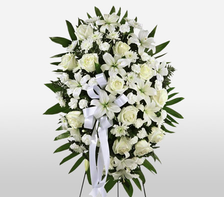 Standing Funeral Flower Arrangement