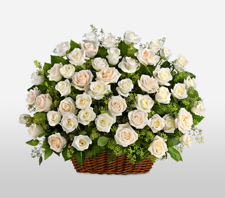 White Beauty Sympathy Basket