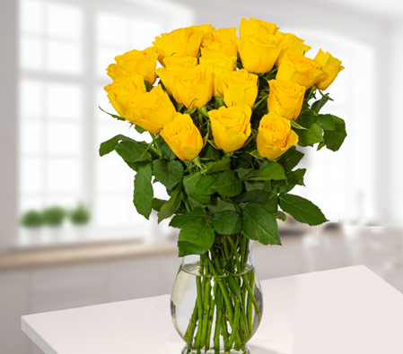 20 Yellow Roses