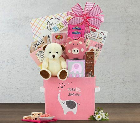 Pampered Girl Pink Gift Basket