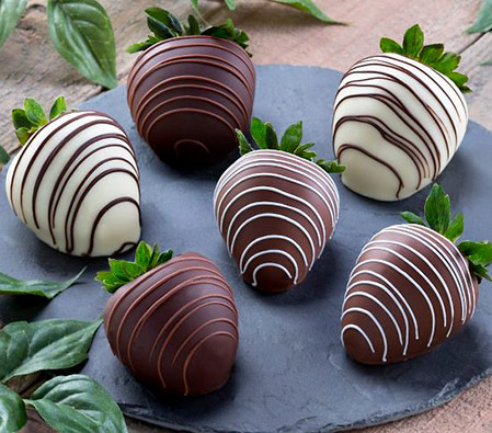 6 Chocolate Covered Strawberries