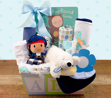 Baby Boy Medium Gift Basket