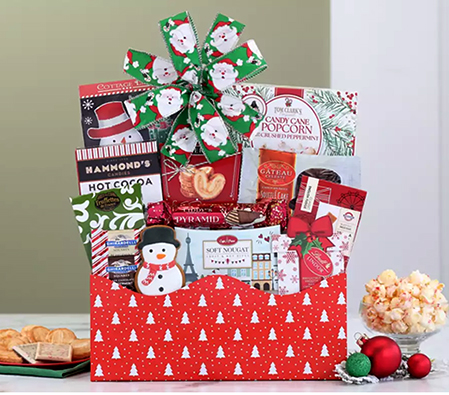 Christmas Greetings Gift Basket