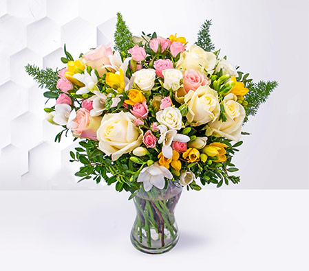 Rose and Freesia Bouquet