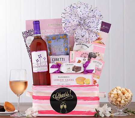 Cheers Wine Gift Basket