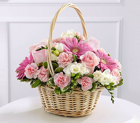 Elegant Basket - Mixed Flowers