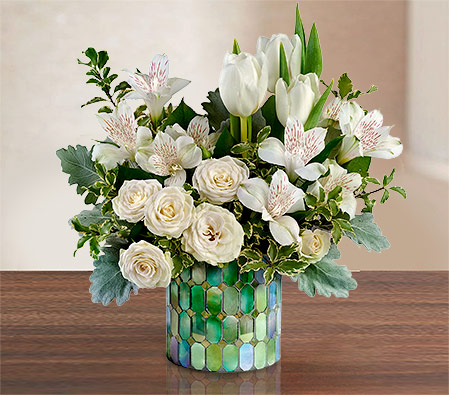 Elegance in Mosaic Blooms