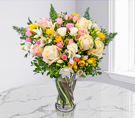 Rose and Freesia Bouquet