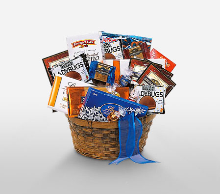 Chocolate Lovers Ultimate Basket-Chocolate,Basket,Hamper