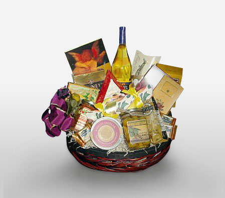 Cheese Indulgence-Chocolate,Gourmet,Basket,Hamper