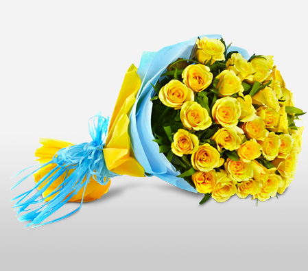 Goa Paradiso <Br><span>A Bunch Of 30 Yellow Roses</span>