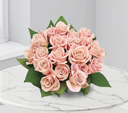 Perfectly Peachy Roses-Peach,Rose,Bouquet