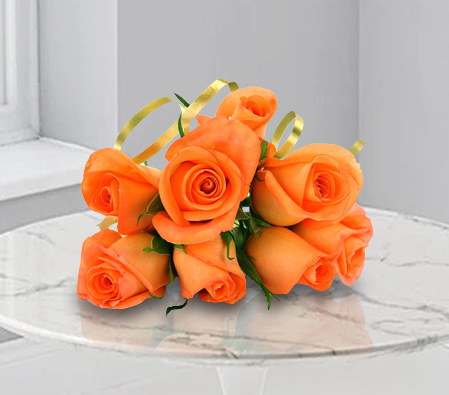 Orange Roses-Orange,Rose,Bouquet