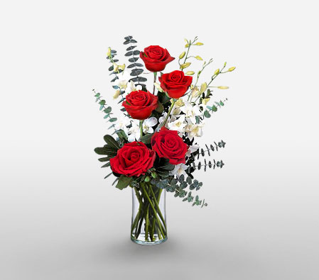 Crimson Sedate-Red,Rose,Arrangement